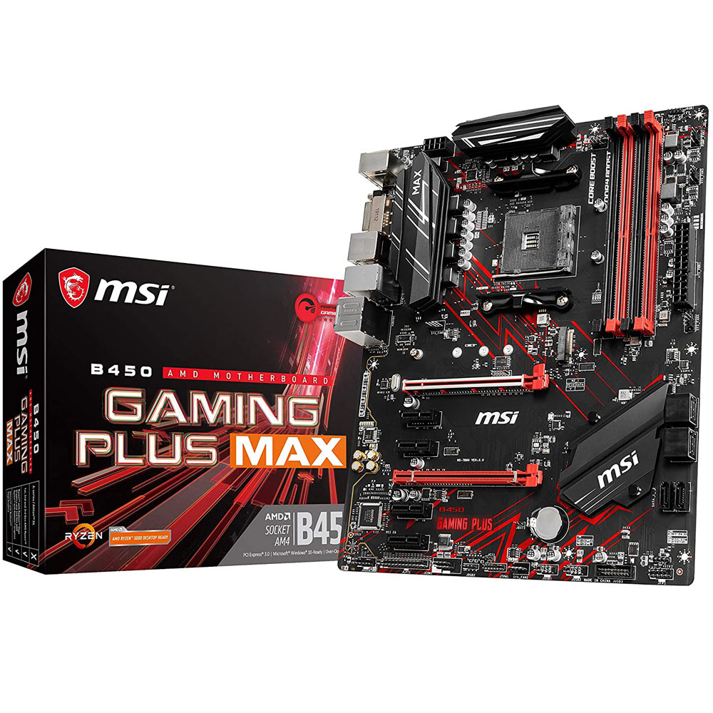 パソコンおまかせ.com / MSI B450 GAMING PLUS MAX ATX マザーボード ...